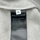 バレンシアガ BALENCIAGA ロゴ刺繍スウェットシャツ 697869 グレー コットン メンズ スウェット