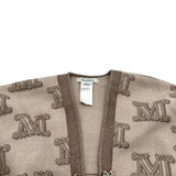マックスマーラ Max Mara ロゴ総柄ブローチ付きポンチョ 23473609376 ベージュ ウール レディース ポンチョ