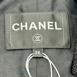 シャネル CHANEL チェック柄ベルテッドコート P77271 ブラック ウール レディース その他アウター