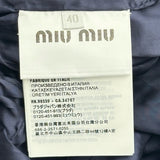ミュウミュウ miu miu ロゴ刺繍コーデュロイトラッカーブルゾン ML961 レディース ブルゾン