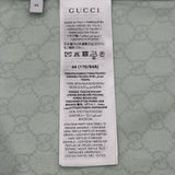 グッチ GUCCI ×ヒグチユウコ GG総柄シルクシャツ 864048 グリーン シルク メンズ 半袖シャツ