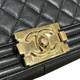 シャネル CHANEL ボーイシャネル28 A92193 ブラック・ゴールド金具 キャビア レディース ショルダーバッグ