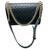 シャネル CHANEL ボーイシャネル28 A92193 ブラック・ゴールド金具 キャビア レディース ショルダーバッグ