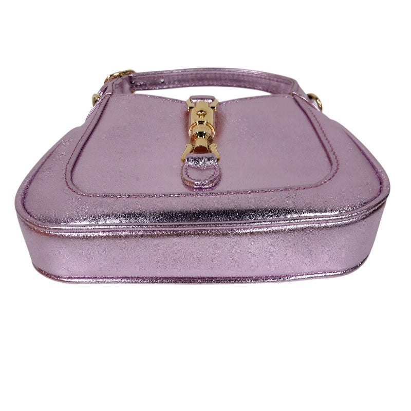 グッチ GUCCI ジャッキー1961 760249 メタリックピンク/ゴールド金具