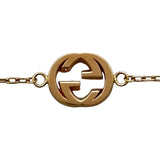 グッチ GUCCI インターロッキングブレス ピンクゴールド 750 ダイヤモンド ジュエリー