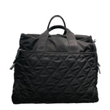 プラダ PRADA キルティング2WAYボストンバッグ 2VG021 ブラック ナイロン/レザー メンズ ボストンバッグ