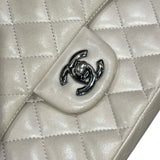 シャネル CHANEL マトラッセ25 A01112 ベージュ　シルバー金具 ラムスキン レディース ショルダーバッグ