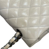 シャネル CHANEL マトラッセ25 A01112 ベージュ　シルバー金具 ラムスキン レディース ショルダーバッグ