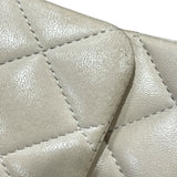 シャネル CHANEL マトラッセ25 A01112 ベージュ　シルバー金具 ラムスキン レディース ショルダーバッグ