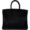 エルメス HERMES バーキン25 K刻印 ブラック系 シルバー金具 ヴォリュプト レディース ハンドバッグ