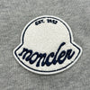 モンクレール MONCLER ロゴワッペンスウェットハーフパンツ グレー コットン メンズ ショートパンツ