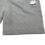 モンクレール MONCLER ロゴワッペンスウェットハーフパンツ グレー コットン メンズ ショートパンツ