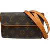 ルイ・ヴィトン LOUIS VUITTON ポシェット・ティーヌフロラン M51855 ブラウン モノグラムキャンバス レディース ポーチ