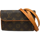 ルイ・ヴィトン LOUIS VUITTON ポシェット・ティーヌフロラン M51855 ブラウン モノグラムキャンバス レディース ポーチ