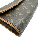 ルイ・ヴィトン LOUIS VUITTON ポシェット・ティーヌフロラン M51855 ブラウン モノグラムキャンバス レディース ポーチ