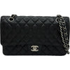 シャネル CHANEL マトラッセ25 A01112 25番台 ブラック シルバー金具 キャビアスキン レディース ショルダーバッグ