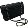 シャネル CHANEL マトラッセ25 A01112 25番台 ブラック シルバー金具 キャビアスキン レディース ショルダーバッグ