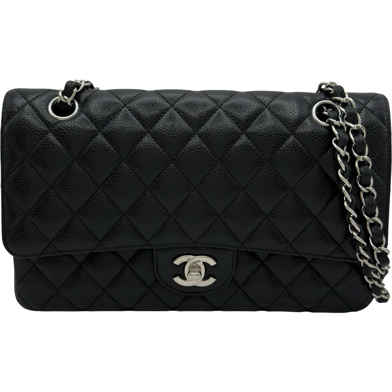 ぴ*よ様 【訳あり】シャネルCHANEL マトラッセ　黒 キャビアスキン　ショル シャネル CHANEL マトラッセ25 A01112 25番台 ブラック シルバー金具
