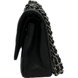シャネル CHANEL マトラッセ25 A01112 25番台 ブラック シルバー金具 キャビアスキン レディース ショルダーバッグ