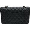 シャネル CHANEL マトラッセ25 A01112 25番台 ブラック シルバー金具 キャビアスキン レディース ショルダーバッグ