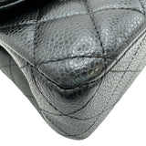 シャネル CHANEL マトラッセ25 A01112 25番台 ブラック シルバー金具 キャビアスキン レディース ショルダーバッグ