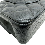 シャネル CHANEL マトラッセ25 A01112 25番台 ブラック シルバー金具 キャビアスキン レディース ショルダーバッグ