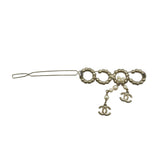 シャネル CHANEL COCOバレッタ ゴールド 金メッキ/パール/ラインストーン アクセサリー