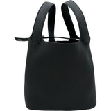 エルメス HERMES ピコタンロックPM G刻印 ブラック シルバー金具 トリヨン レディース ハンドバッグ