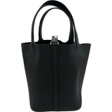 エルメス HERMES ピコタンロックPM G刻印 ブラック シルバー金具 トリヨン レディース ハンドバッグ