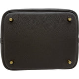 エルメス HERMES ピコタンロックMM G刻印 エベンヌ ゴールド金具 トリヨン レディース ハンドバッグ