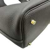 エルメス HERMES ピコタンロックMM G刻印 エベンヌ ゴールド金具 トリヨン レディース ハンドバッグ