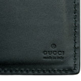 グッチ GUCCI 二つ折り長財布 233154 ブラック/シルバー金具 グッチシマレザー メンズ 長財布
