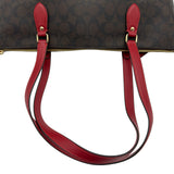 コーチ COACH シグネチャーギャラリートート CH504 ブラウン/レッド PVC/シグネチャー レディース トートバッグ