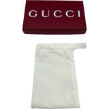 グッチ GUCCI ダブルGジップキーケース 795330 グレー シルバー金具 レザー ユニセックス キーケース
