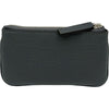グッチ GUCCI ダブルGジップキーケース 795330 グレー シルバー金具 レザー ユニセックス キーケース