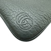 グッチ GUCCI ダブルGジップキーケース 795330 グレー シルバー金具 レザー ユニセックス キーケース