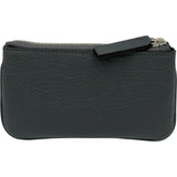グッチ GUCCI ダブルGジップキーケース 795330 グレー シルバー金具 レザー ユニセックス キーケース
