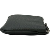 グッチ GUCCI ダブルGジップキーケース 795330 グレー シルバー金具 レザー ユニセックス キーケース