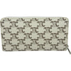 セリーヌ CELINE ラージジップウォレット 10B552BZR04LE アイボリー シルバー金具 トリオンフキャンバス/レザー レディース 長財布