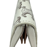 セリーヌ CELINE ラージジップウォレット 10B552BZR04LE アイボリー シルバー金具 トリオンフキャンバス/レザー レディース 長財布
