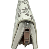 セリーヌ CELINE ラージジップウォレット 10B552BZR04LE アイボリー シルバー金具 トリオンフキャンバス/レザー レディース 長財布