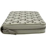 セリーヌ CELINE ラージジップウォレット 10B552BZR04LE アイボリー シルバー金具 トリオンフキャンバス/レザー レディース 長財布