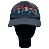 グッチ GUCCI エンブロイダリーキャップ 788548 ブラック コットン メンズ その他ファッション雑貨