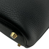 エルメス HERMES ピコタンロックPM G刻印 ブラック ゴールド金具 トリヨン レディース ハンドバッグ