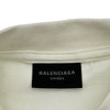 バレンシアガ BALENCIAGA バスケットボールシリーズ半袖Tシャツ 787349 クリーム コットン メンズ 半袖Ｔシャツ