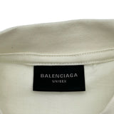 バレンシアガ BALENCIAGA バスケットボールシリーズ半袖Tシャツ 787349 クリーム コットン メンズ 半袖Ｔシャツ