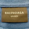 バレンシアガ BALENCIAGA BBロゴ半袖Tシャツ 764235 ネイビー コットン メンズ 半袖Ｔシャツ
