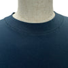 バレンシアガ BALENCIAGA BBロゴ刺繍半袖Tシャツ 764235 ネイビー コットン メンズ 半袖Ｔシャツ