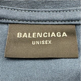 バレンシアガ BALENCIAGA BBロゴ刺繍半袖Tシャツ 764235 ネイビー コットン メンズ 半袖Ｔシャツ