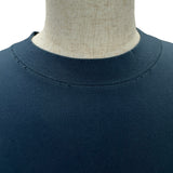 バレンシアガ BALENCIAGA BBロゴ刺繍半袖Tシャツ 764235 ネイビー コットン メンズ 半袖Ｔシャツ